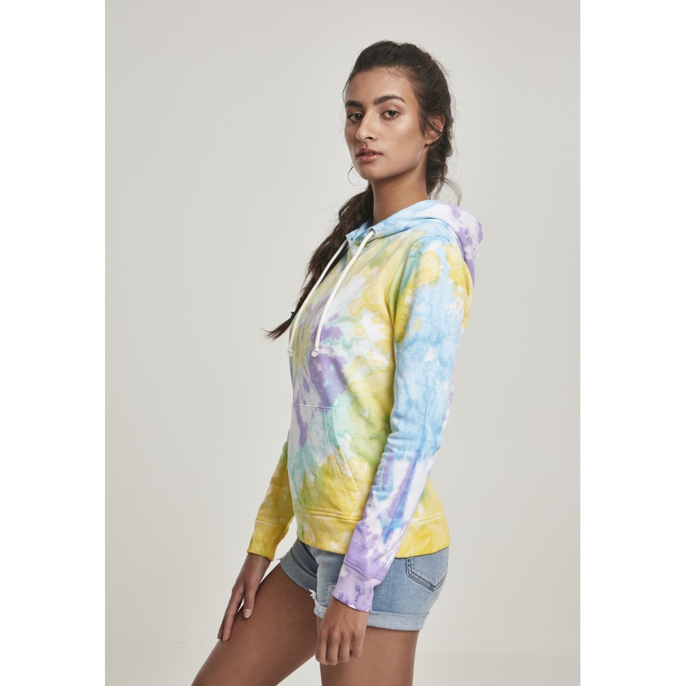 Urban Classics - Tie Dye Pastel Sweat à capuche - Multicolore